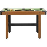 vidaXL Miza za biljard 4 ft 122x61x76 cm rjava | Shoptok.si
