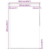 Rolo zastor za tuš 160 x 240 cm bijeli | shoptok.hr