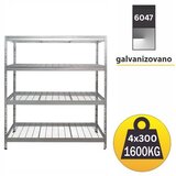 SmartStorage Metalna žičana polica 180x180x60cm 4x300kg | Eponuda.com