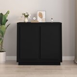 vidaXL Komoda crna 80 x 34 x 75 cm od konstruiranog drva Cijene