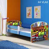  Otroška postelja ACMA z motivom, stranska modra 140x70 cm 44 Vlak | Shoptok.si