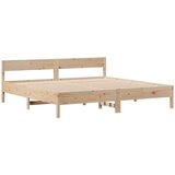  Krevet s regalom za knjige bez madraca 200 x 200 cm od borovine | shoptok.hr