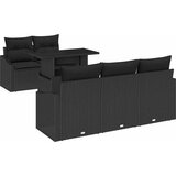  Sjedeća garnitura za vrt 6 kom. Crna poliratan 100 x 55 x 73 cm | shoptok.hr