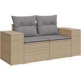  8-dijelni set vrtnih sofa od poliratana s jastucima bež | shoptok.hr