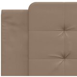 vidaXL Posteljni okvir z vzglavjem kapučino 180x200 cm umetno usnje, (21111789) | Shoptok.si