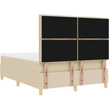  Box Spring Postelja z Matracami & LED Krem 160x200 cm Tkanina, (22067255) | Shoptok.si