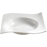 Maxwell williams Bel porcelanast globoki krožnik Motion, 22 x 22 cm Cene