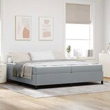 vidaXL Krevet s opruga kutije Svijetlo siva, Crna 200 x 200 cm | shoptok.hr
