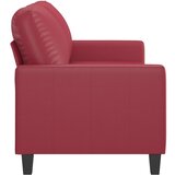  Dvosjed od tkanine crvena boja vina 140 cm umjetne kože | shoptok.hr
