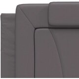  Posteljni okvir z vzglavjem siva 200x200 cm umetno usnje | Shoptok.si
