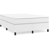  Box spring postelja z vzmetnico bel 140x200 cm umetno usnje, (20726129) | Shoptok.si
