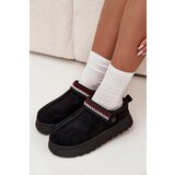 Boto Women's Low Snow Boots With Moving Strap And Embroidery On Platform Black Lyrisse Cijene