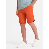 Ombre Men's rounded leg sweat shorts - orange