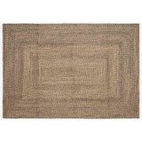 vidaXL Tepih Prirodna i crno 160 x 230 cm Juta | shoptok.hr