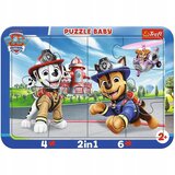 Trefl Paw Patrol psi junaki 2 v 1 okvirni otroški puzzle - | Shoptok.si