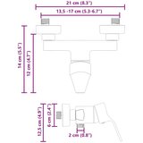 Tuš Mešalna pipa za tuš Črna G 1 / 2 palca Medenina, (5000208335) | Shoptok.si