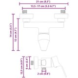Tuš Miješalica Crna G 1 / 2 inča Mjed | shoptok.hr