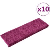  Otirači za stepenice 10 kom 65 x 21 x 4 cm ljubičasti | shoptok.hr