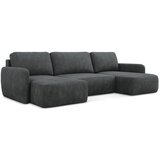 Makamii Tamno siva sklopiva/s prostorom za odlaganje kutna garnitura od šenila (u obliku slova "U") Lilo – | shoptok.hr