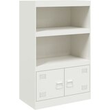 Maison Chic Komoda - Predalnik bela 67x39x107 cm jeklo, (21715775) Cene