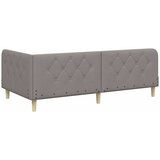  Kutni okvir kreveta Sivo-smeđa 90 x 200 cm tkanina | shoptok.hr