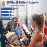 Venisymlis Polnilna, 8-Palčni Baterijski Ventilator S Priponko, Usb Ventilator, 4 Hitrosti, Močan Pretok Zraka, Močna Sponka, (22070366) | Shoptok.si