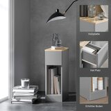 SoBuy ozka nočna omarica v sivi barvi v stilu minimalizma, (20815148) | Shoptok.si