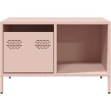 vidaXL Klubska mizica roza 68,5x50x43,5 cm valjano jeklo | Shoptok.si