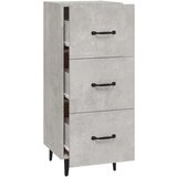  Komoda siva boja betona 34 5x34x90 cm od konstruiranog drva | shoptok.hr