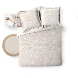 Douceur d intérieur Bijela/bež posteljina za bračni krevet/za produženi krevet od pamučnog perkala 240x220 cm Eliot – | shoptok.hr