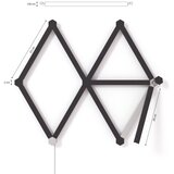 Nanoleaf NL59-0001BM-9PK - Set poklopaca za LINES šinu, 9 kom, mat crne boje | Eponuda.com