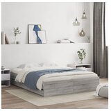 vidaXL Okvir za krevet s ladicama boja hrasta 140x190 cm drveni Cijene