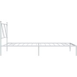  Metalni okvir za krevet s uzglavljem bijeli 100x190 cm | shoptok.hr