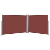 vidaXL uvlačiva bočna tenda 100 x 1000 cm smeđa | shoptok.hr