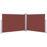 vidaXL Zložljiva stranska tenda rjava 100x1000 cm | Shoptok.si