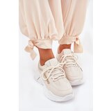 Boto Sneakers Women's Sports Shoes On Thick Sole Beige Lerila Cijene