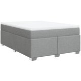 Maison Chic Box spring postelja - Vzmetna postelja z vzmetnico svetlo siva 160x200 cm žamet SL24434, (21890907) | Shoptok.si