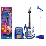  Dječja električna gitara sa pojačalom i mikrofinom Amplifier MP3 Input - plava | shoptok.hr