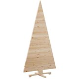 vidaXL Božična drevesa z stojalom Naravna 180 cm Trdna borovina | Shoptok.si
