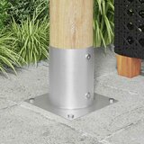  Okrugli sidrište u zemlji 4 pcs Srebrna 18 x 18 x 15 cm Metal Cene