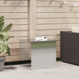 vidaXL Vanjska Kutija za Pohranu - Srebrna - 55 x 50.5 x 50 cm - Nehrđajući Čelik | shoptok.hr