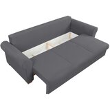 MID.YOU ZOFA S POSTELJNO FUNKCIJO, temno siva tekstil | Shoptok.si
