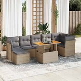  8-dijelni set vrtnih sofa od poliratana s jastucima bež | shoptok.hr