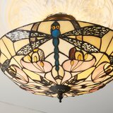 Endon 111892 - Plafonski luster Tiffany ASHTON 3xE27/10W/230V prečnik 45 cm | Eponuda.com