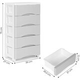 Modern Home ormarić s 5 izvlačnih ladica - sivi | shoptok.hr