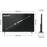 Sharp Oster Schär 65HP5265E 4K UHD QLED Google TV 164 cm (65") | Shoptok.si