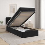  Podesivi krevet s madracem Crna 100 x 200 cm Baršun | shoptok.hr