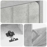  Ormar za cipele ZWOLLE 78 x 24 x 103 cm Konstruirano drvo - Betonska siva | shoptok.hr