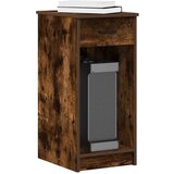 vidaXL Računalniški stolp s predalom dimljen hrast 35x45x77 cm | Shoptok.si