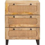  Strani šal Rjava 60 x 33,5 x 75 cm Masiven les manga, (5000113260) | Shoptok.si